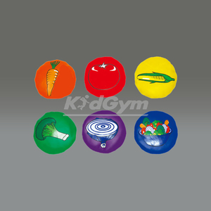 키드짐 야채빈백세트 / 6가지 야채 그림 외국어 이름
