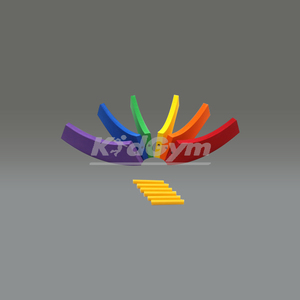 키드짐 매직컬러밸런스빔(곡선)
